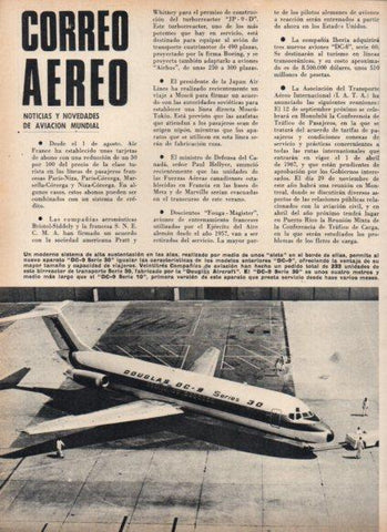 LAMINA V24991: Douglas DC-8 Serie 30
