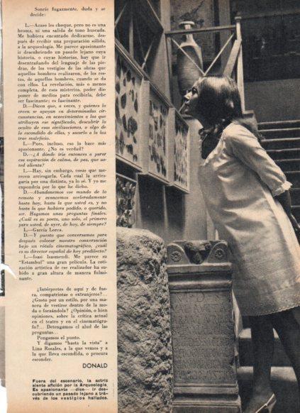 LAMINA V25010: Lina Rosales actriz