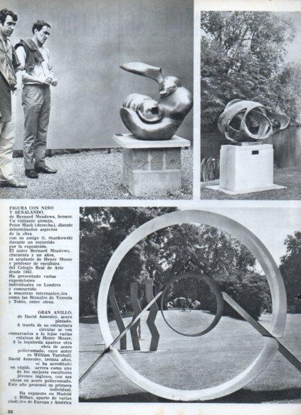 LAMINA V25049: Figura con niño señalando por B. Meadows y Gran anillo por D.Annesley