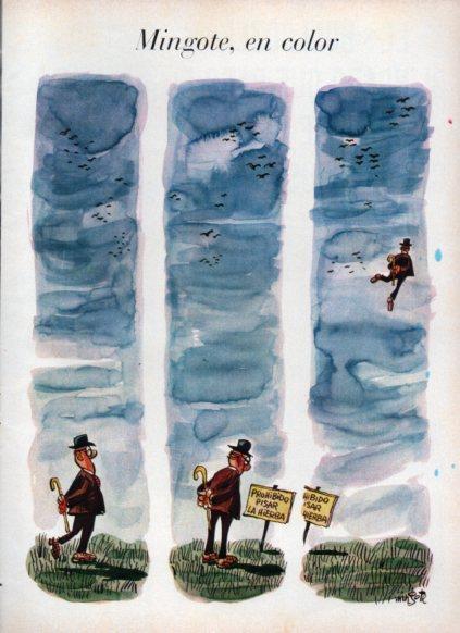 LAMINA V25110: Ilustracion de Mingote en color 1966