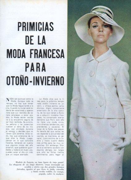 LAMINA V25067: Modelo de Lanvin