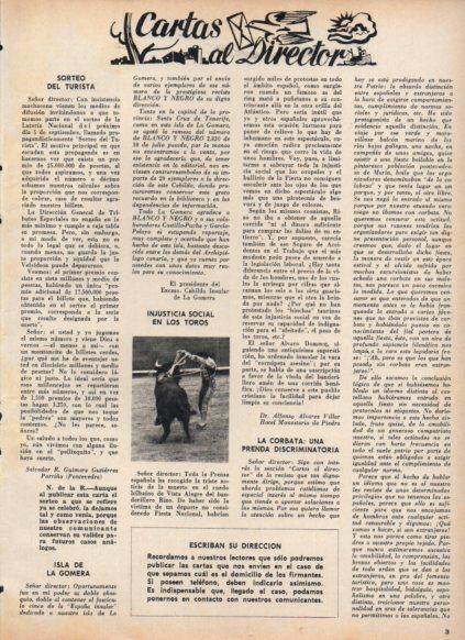 LAMINA V25077: Cartas al Director Blanco y Negro numero 2836