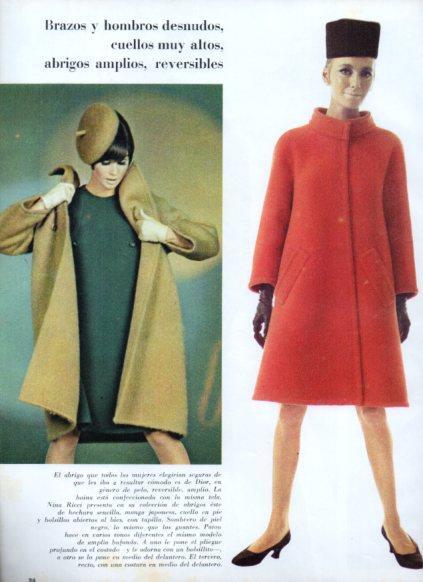 LAMINA V25072: Modelos de Dior y Nina Ricci