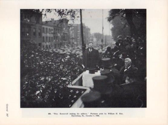 LAMINA V24341: Pres. Roosevelt making his address october 4, 1906