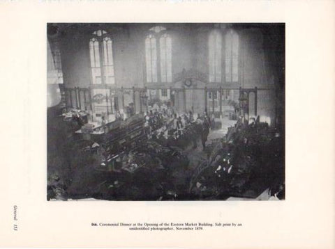 LAMINA V24334: Ceremonial Dinner of the Eastern Market Building 1859