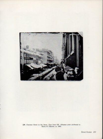 LAMINA V24363: Chesnut Street in the Snow by Henry B. Odiorne 1860