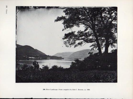 LAMINA V24350: River Landscape by John C. Browne 1880