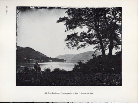 LAMINA V24350: River Landscape by John C. Browne 1880