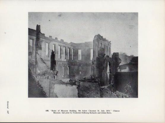 LAMINA V24331: Ruins of Museum Building by F. DeBourg Richards 1854