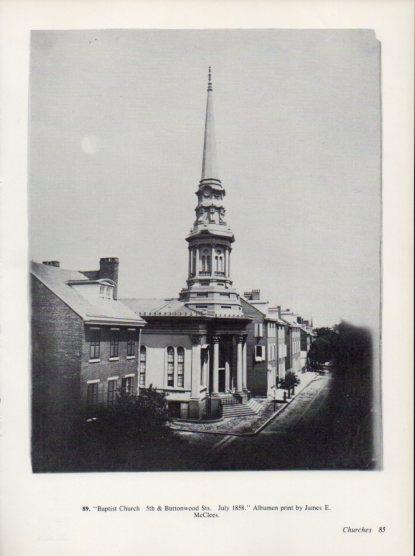 LAMINA V24301: Baptist Church by James E. McClees 1858