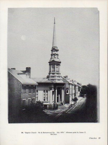 LAMINA V24301: Baptist Church by James E. McClees 1858