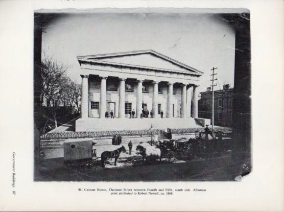 LAMINA V24302: Custom House by Robert Newell 1868