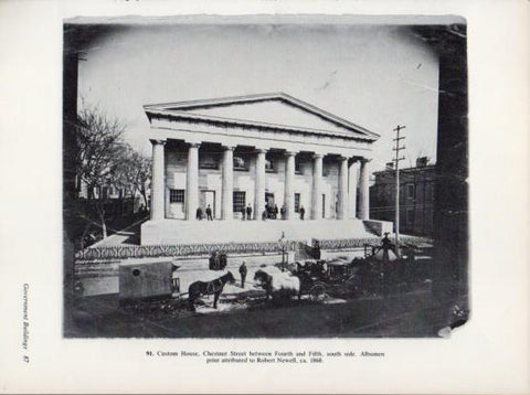 LAMINA V24302: Custom House by Robert Newell 1868