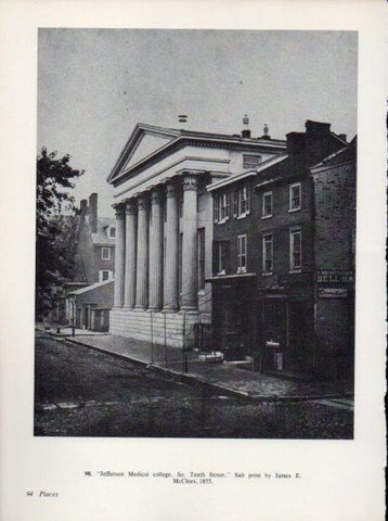 LAMINA V24305: Jefferson Medical college by James E. McClees 1855