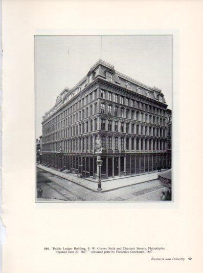 LAMINA V24308: Public Ledger Building by Frederick Gutekunst 1867
