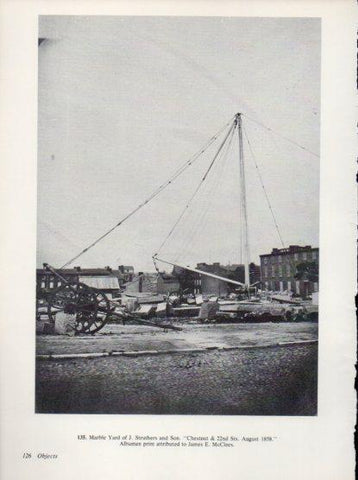 LAMINA V24320: Marble Yard of J. Struthers and Son by James E. McClees 1858