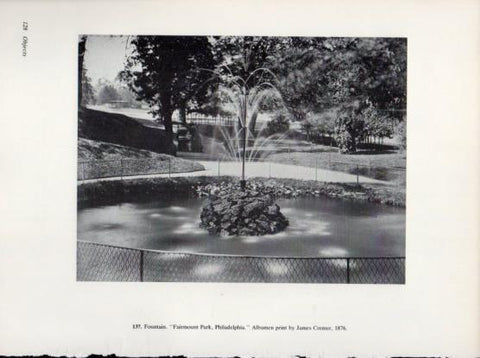 LAMINA V24321: Fountain Fairmount Park by James Cremer 1876