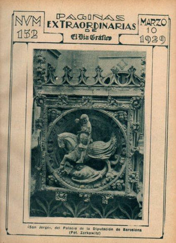 LAMINA V24410: Medallon de San Jorge, Diputacio de Barcelona