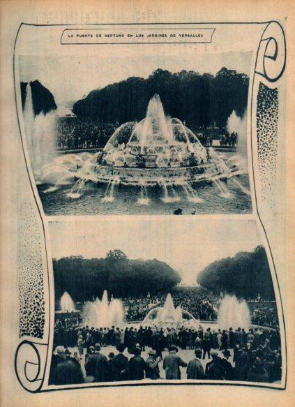 LAMINA V24416: Puente de Neptuno, Jardines de Versalles