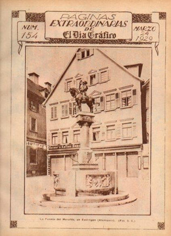 LAMINA V24417: Fuente del Heraldo en Esslingen, Alemania