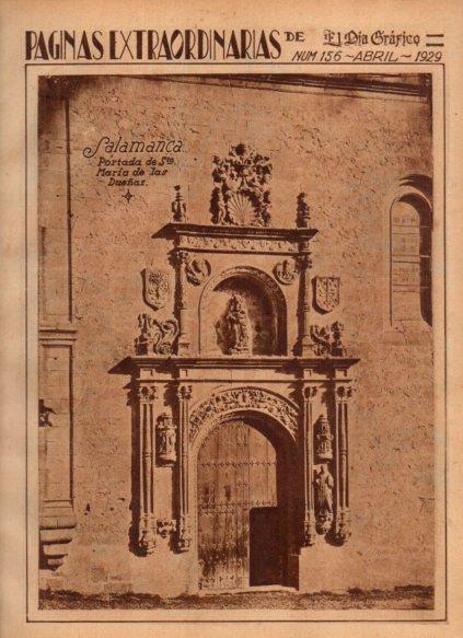 LAMINA V24425: Portada de Santa Maria de las Dueñas, Salamanca