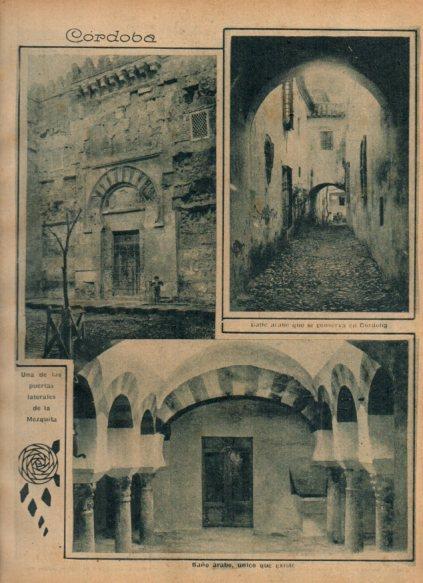 LAMINA V24426: Calle y baño arabe en Cordoba