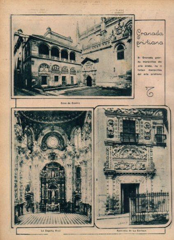 LAMINA V24431: Capilla Real y Casa de Castril en Granada