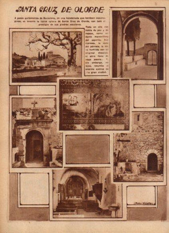 LAMINA V24432: Iglesia de Santa Cruz de Olorde, Barcelona