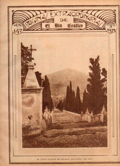 LAMINA V24390: Tipico calvario de Pollensa, Mallorca