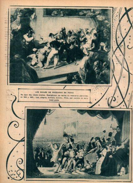 LAMINA V24392: Cromos de Los bailes de mascaras en Paris