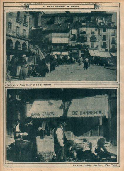 LAMINA V24396: Tipico mercado de Segovia