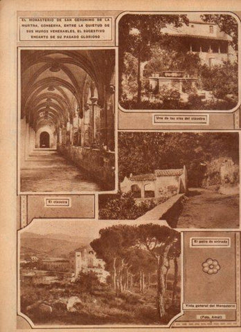 LAMINA V24397: Monasterio y claustro del monasterio de San Jeronimo de la Murtra