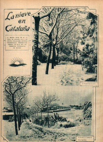LAMINA V24384: Mataro bajo la nieve