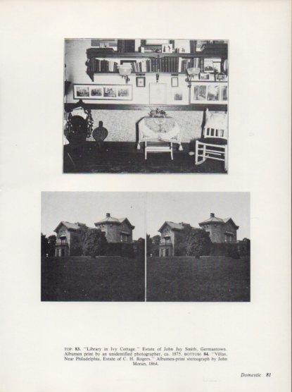 LAMINA V24299: Library in Ivy Cottage by John Moran 1864