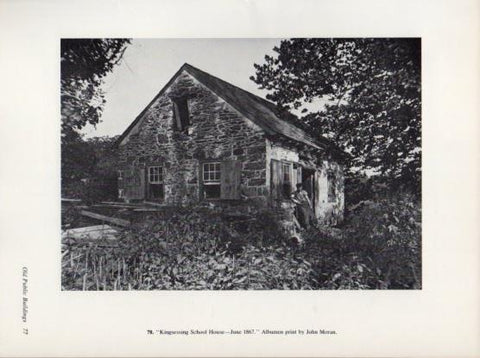 LAMINA V24297: Kingsessing School House by John Moran 1867