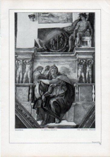 LAMINA V24198: Michelangelo. The delphic oracle