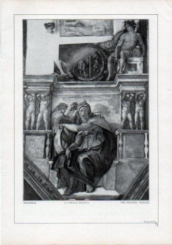 LAMINA V24198: Michelangelo. The delphic oracle