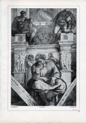 LAMINA V24202: Michelangelo. Jeremiah