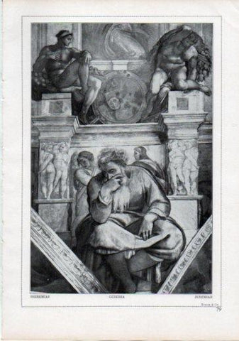 LAMINA V24202: Michelangelo. Jeremiah