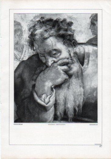 LAMINA V24206: Michelangelo. Jeremiah