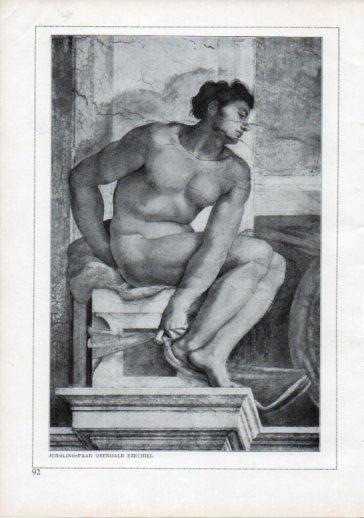 LAMINA V24208: Michelangelo. Ezechiel