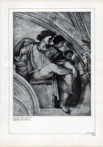 LAMINA V24214: Michelangelo. Eliezer and Mattan