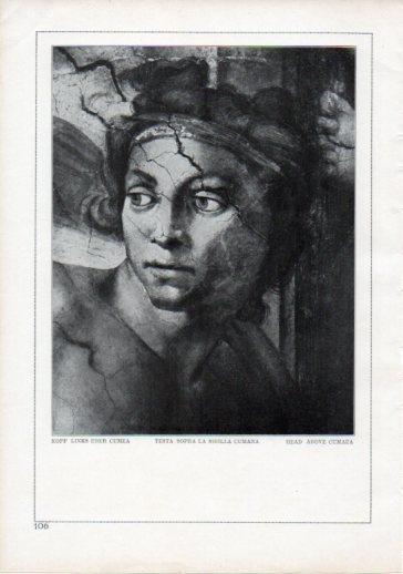 LAMINA V24215: Michelangelo. Head above Cumaea