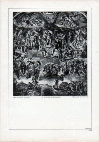 LAMINA V24216: Michelangelo. The last judgment