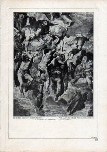 LAMINA V24218: Michelangelo. The last judgment The resurrection