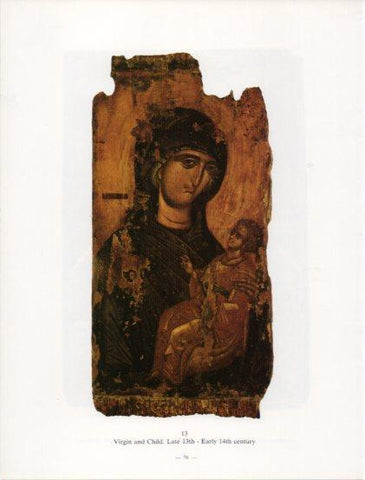 LAMINA V24227: Virgin and Child. Late 13th Early 14th century