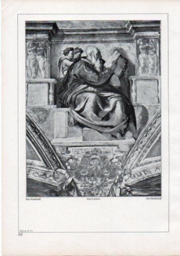 LAMINA V24196: Michelangelo. Zechariah