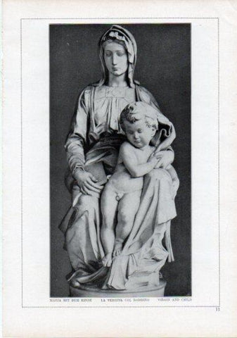 LAMINA V24168: Michelangelo. Virgin and child