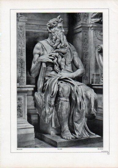 LAMINA V24169: Michelangelo. Moses