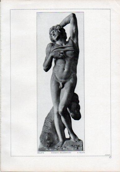 LAMINA V24170: Michelangelo. A slave